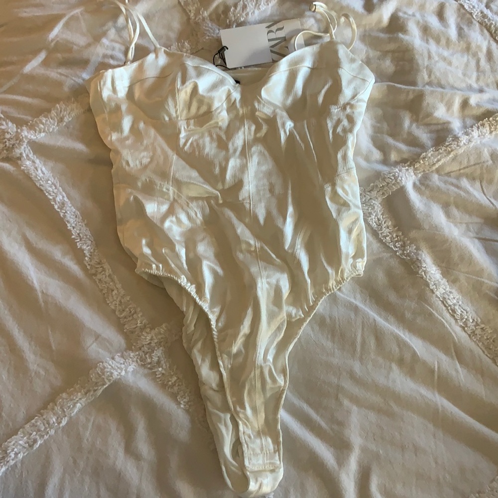 Zara white corset bodysuit